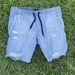 Denim Ripped Jogger Short 91